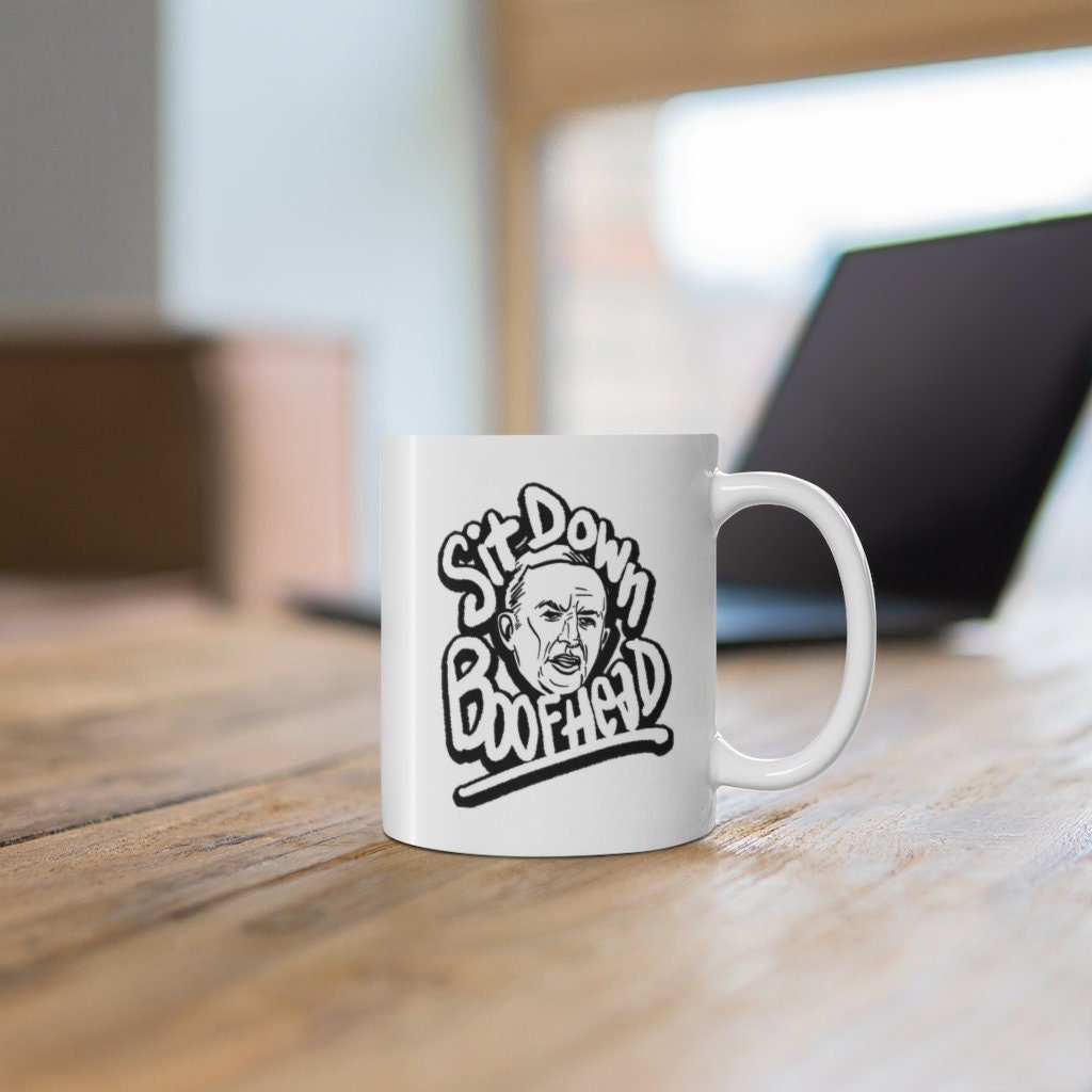 Sit Down Boofhead Mug, Australian Parliament Mug, Sit Down Boofhead Meme based Funny Mug for Australians into Politics Meme