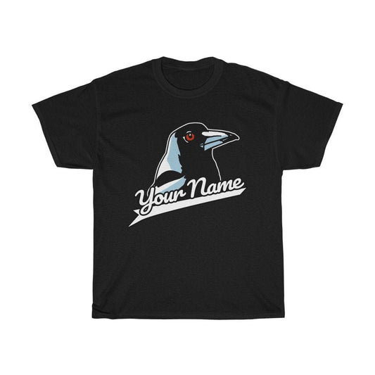 Custom Magpie T-Shirt with Magpie Quote, Magpie Swooping Tee Based Funny Magpie Meme, Swooping Spring Season Magpie Tee, Add your name!